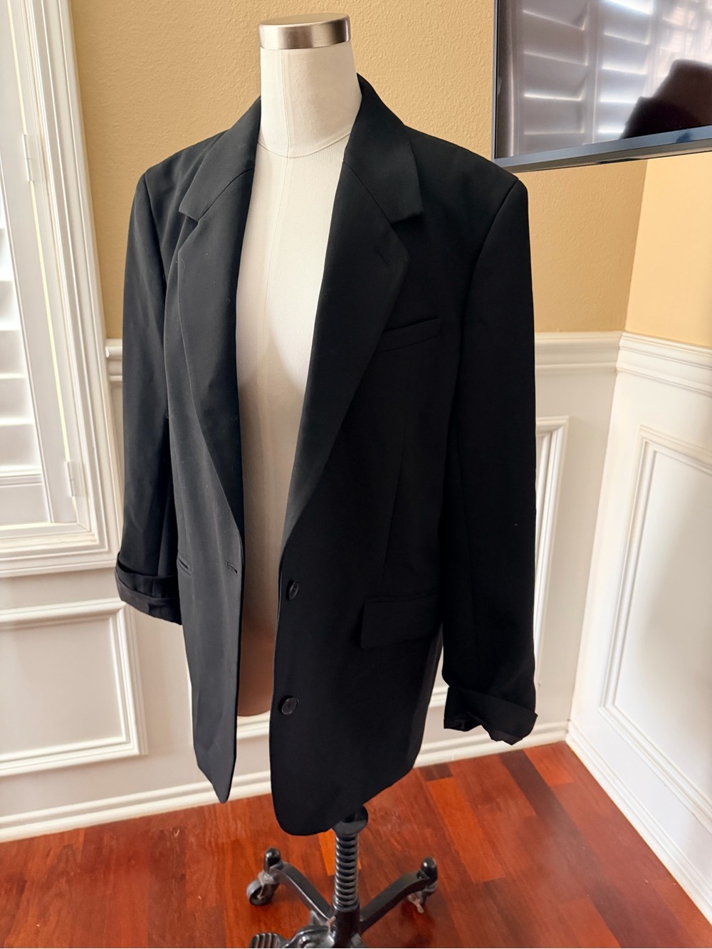 Babaton Black Women’s Long Blazer